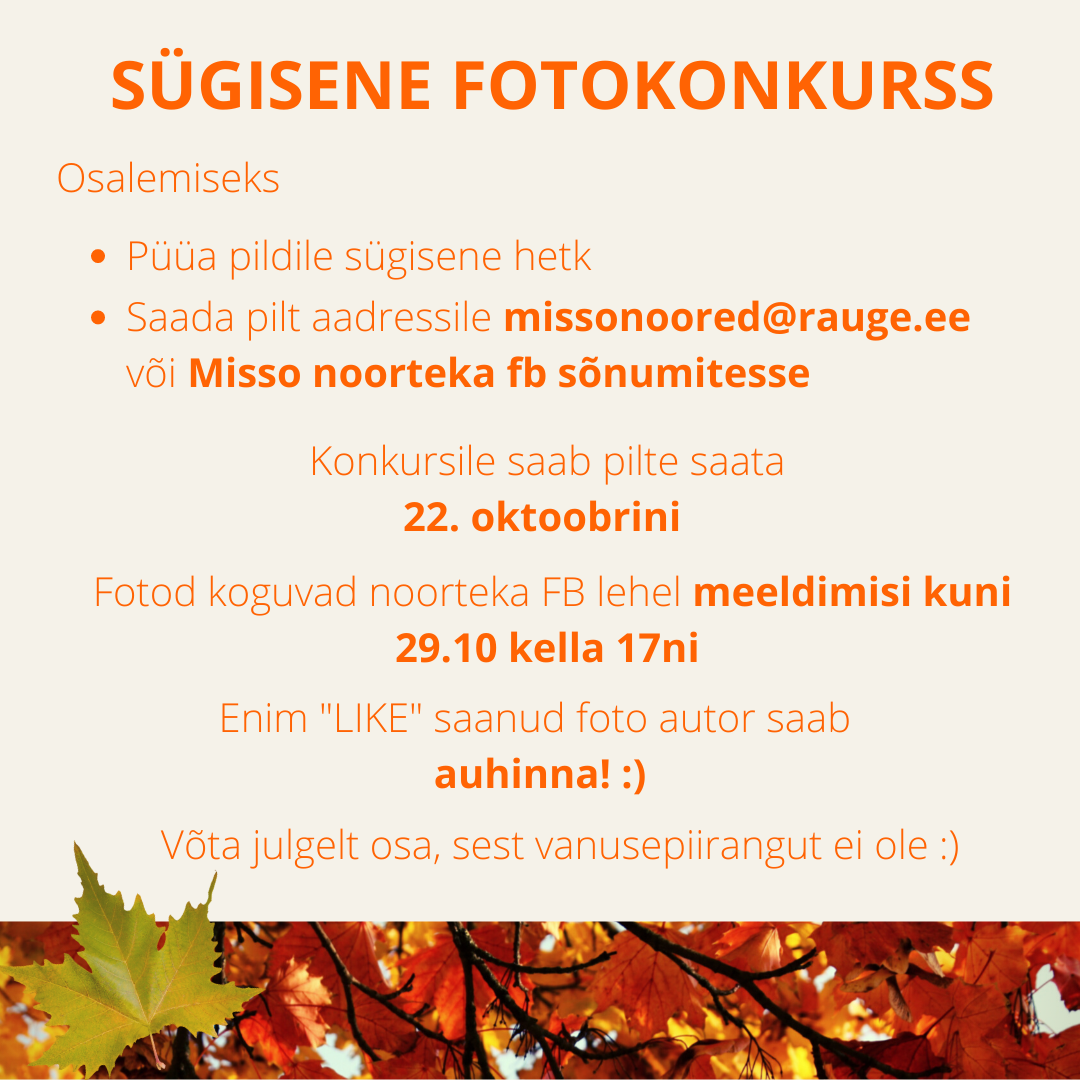Sügisene fotokonkurss